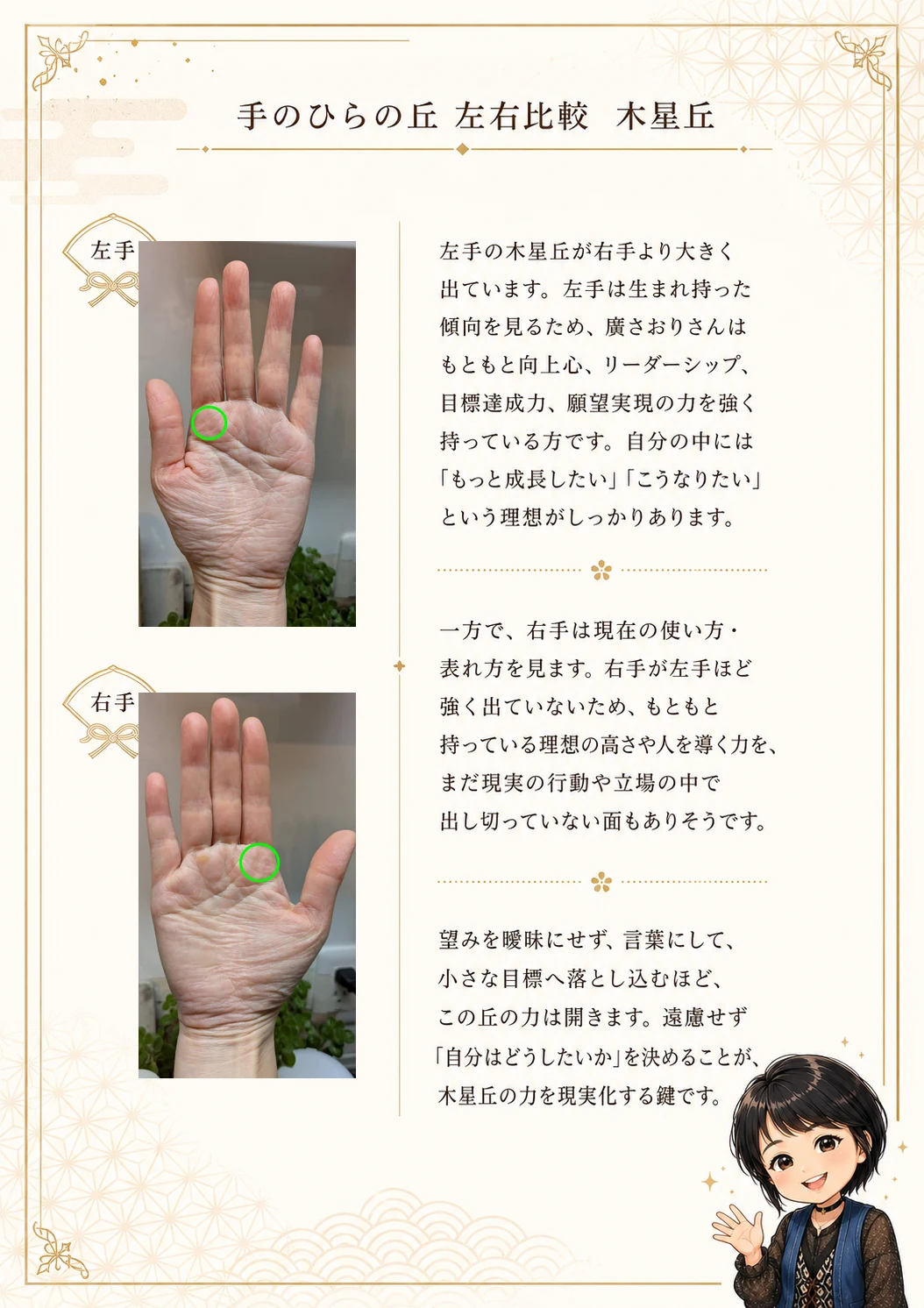 手相鑑定書 11ページ