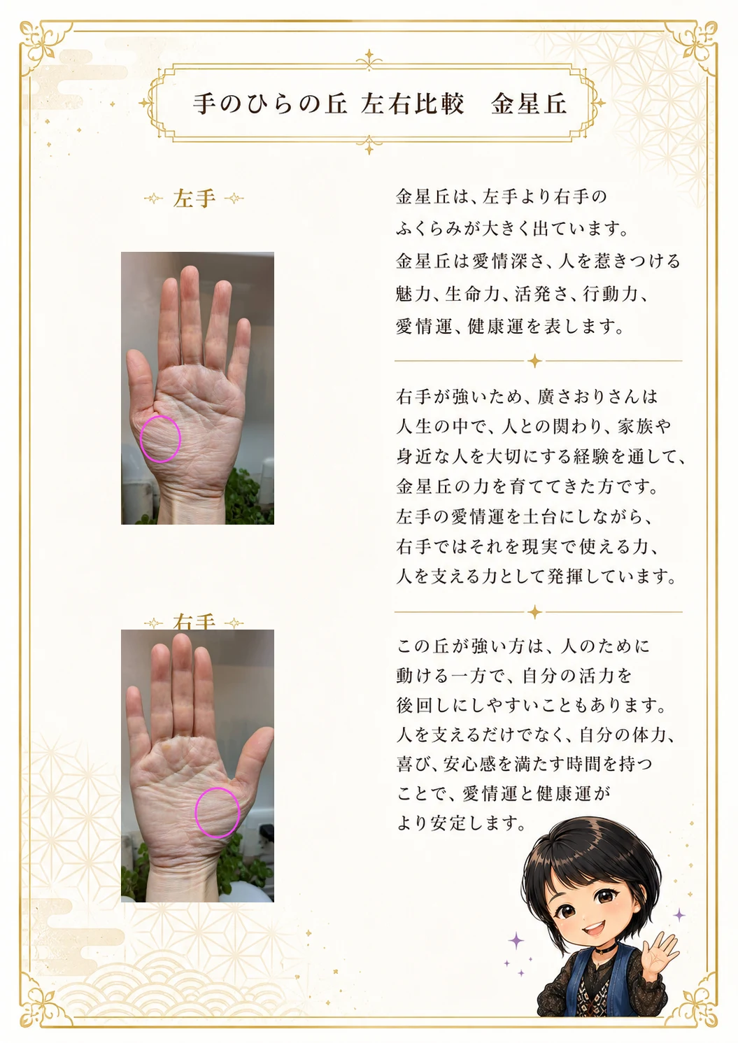 手相鑑定書 16ページ