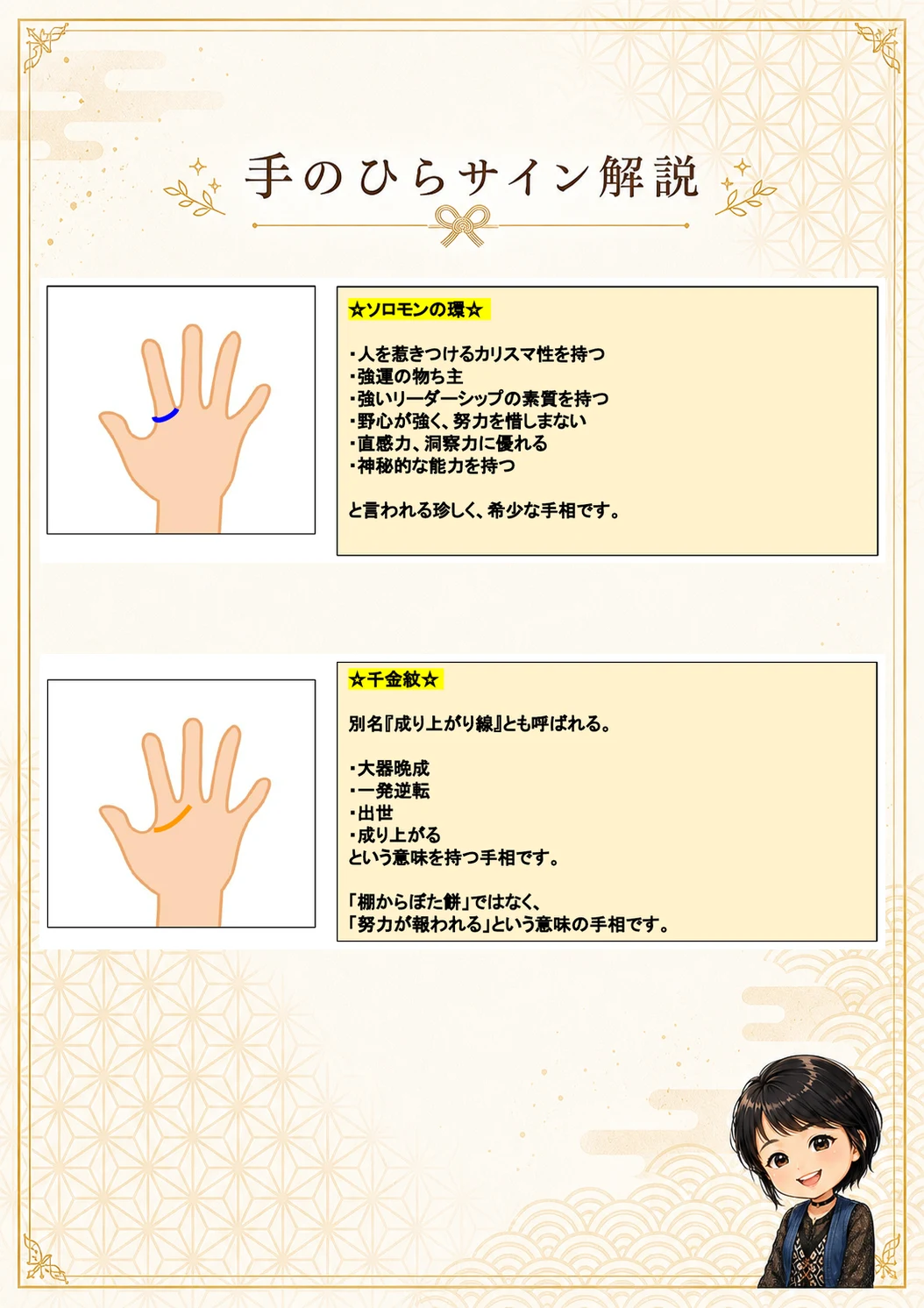 手相鑑定書 23ページ