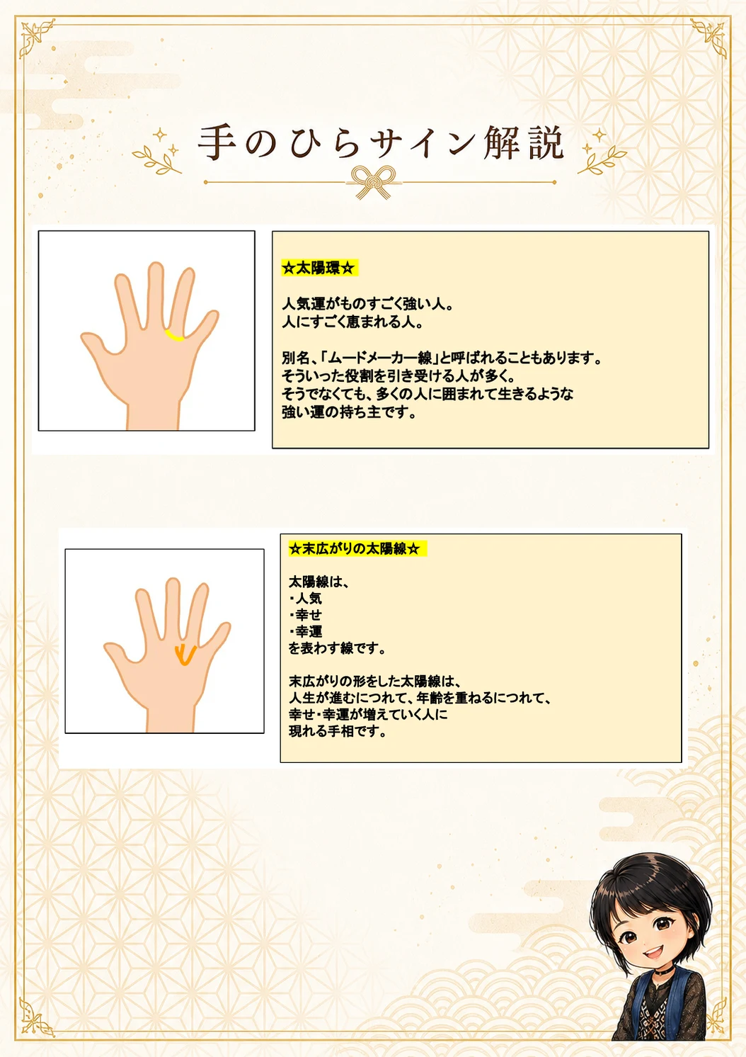 手相鑑定書 30ページ