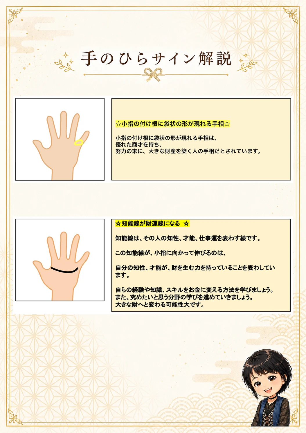 手相鑑定書 32ページ